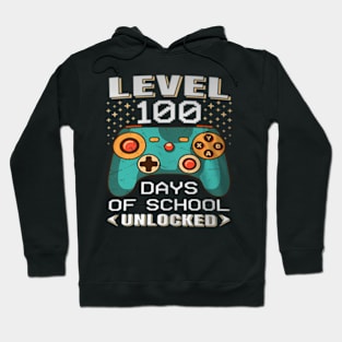 100 Days School Video Gamer 100th Day Teacher Student Kids Hoodie